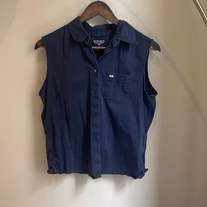 POLO JEANS CO. Ralph Lauren. Colored sleeveless Button down top - Size: L